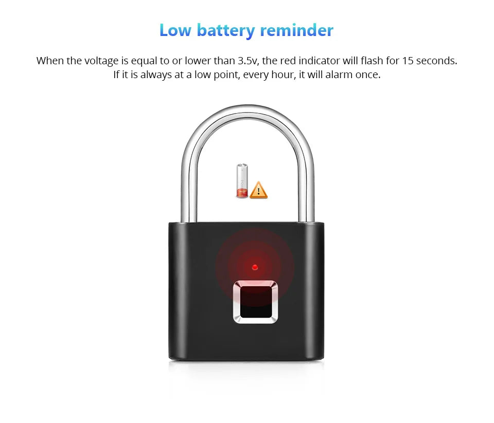 Smart Keyless Fingerprint Padlock™